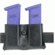 Safariland 079 Concealment Magazine Holder, Snap-On, Double - STX TAC Black, Ambidextrous, 2in. Belt Loop Slot 079-18-13-2