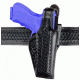 Safariland 200 ''Top Gun'' Mid-Ride, Level I Retention Holster - Hi Gloss Black, Left Hand 200-84-92