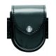 Safariland 290 Double Cuff Pouch W/ Top Flap, STX Basket Weave Black W/ Black Plastic Snap 290-48PBL