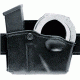 Safariland 573 Concealment Magazine Holder, Paddle, Single w/Cuff Pouch - Plain Black, Right Hand 573-76-21