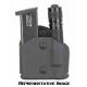 Safariland 574 Magazine Holder and Light Pouch,Paddle,Colt 1911 STX Tactical Black,Left Hand, Black 574-53-132