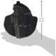 Safariland 6378 ALS Paddle &amp; Belt Slide Holster, Sig Sauer P239 9mm, Plain Black, Right Hand, 6378-75-411