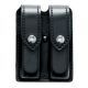 Safariland 77 Double Mag Pouch, S&amp;W Or Sig Sauer 20-Round Mags, STX Baset Weave Black W/ Hidden Snap 77-276-48HS