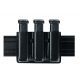 Safariland 775 Slim Open-Top Triple Mag Pouch, Double Stacked 9mm Mags Gl17, 22, STX Tactical OD, Ambi Shroud Mount 775-83-563