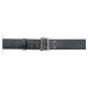 Safariland 875 Stitched Edge Belt, 2.25in Wide, Hi-Gloss Black, Chrome Buckle, Waist 34 in