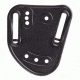 Safariland Injection Molded Adjustable Belt Loop, 2 belt slide, FDE brown, w/QLS Molle Receiver Plate