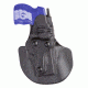 Safariland ALS EDW Holster with Paddle - STX Plain Black Black, Right Hand 6318-64-411