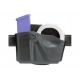 USED, Safariland 573 Concealment Magazine Holder, Paddle, Single w/Cuff Pouch - STX Plain Black, Ambidextrous 573-76-411