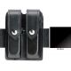Safariland Double Mag Pouch w/Flap Hi-Gloss Black For Glock 20 21 78-383-9