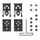 Safariland Kit1 Equipment Locking Kit,, 2 Els Locking Forks &amp; 2 Els Receiver Plates, Coyote Brown, Single Kit Only ELS-KIT1-76