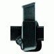 Safariland 74 Mag & Rifle Pouch Combo, Glock 20 10mm 4.6in., Glock 21 .45 Cal., Nylon Look Black W/ Black Plastic Snap 74-383-22PBL