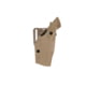 Safariland Model 6360 ALS/SLS OWB Duty Holster, Mid-Ride, Level III Retention, Glock 19 Gens 1-4 w/ Light, Left, Coyote, 1328447