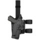 Safariland Model 6384RDS-SP10 ALS OMV Drop Leg Holster, S&amp;W M&amp;P 9mm/.40 &amp; M&amp;P 2.0 .40 only w/Sure Fire X300, Right Hand, STX Plain, Single Strap, Drop Flex Adapter, Black, 6384RDS-2192-131-MS25