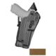Safariland 6390RDS ALS Mid-Ride Level I Retention Glock Duty Holster, Glock 19 MOS, Right Hand, STX Plain, FDE Brown, 6390RDS-28329-551