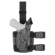 Safariland Model 7004 7TS SLS Drop-Leg Glock Holster, Glock 20/Glock 21, Right Hand, w/ SureFire X300U-Light Attachment, STX Plain, Black, 7004-3832-411