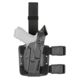 Safariland Model 7004 7TS SLS Drop-Leg Glock Holster, Glock 20/Glock 21, Right Hand, w/ SureFire X300U-Light Attachment, STX Plain, Black, 7004-3832-411