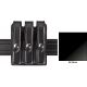 Safariland Model 777 Slim Triple Mag Pouch w/Flap Hi-Gloss Black For Glock 17 777-83-9B