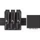 Image of Safariland Model 777 Slim Triple Mag Pouch w/Flap STX Black For Glock 20 21 777-383-13PBL