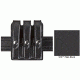 Safariland Model 777 Slim Triple Mag Pouch w/Flap STX Plain Fits Glock 17 777-83-41PBL