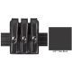 Safariland Model 777 Slim Triple Mag Pouch w/Flap STX Plain For Glock 17 777-83-41PBL