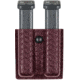 Safariland Model 79 Slimline Open Top Double Magazine Pouch, Glock 17/22 4in BBL, Cordovan, Basket Weave, 79-83-03