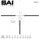 SAI Optics 1-6x24 30mm Tube Rifle Scope, MIL Reticle No RAF, Black, RNG16-BK22-MB1