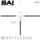 SAI Optics 1-6x24 30mm Tube Rifle Scope, MIL Reticle No RAF, Black, RNG16-BK22-MB1