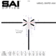 SAI Optics 1-6x24 30mm Tube Rifle Scope, MIL Reticle RAF, Black, RNG16-BK22-MA1