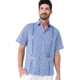 Saint Bernard Short Sleeve Gingham Guayabera Shirt - Mens, sl-gi-gura-shirt