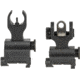 Samson Aluminum Top Mounted Deployable Front and Rear Sight, AR-15, HK Extended Height Front, Black, QF-EXT-HK-A2 PKG