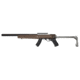 Samson B-TM Ruger 10/22 with Bull Barrel Folding Walnut Stock, Stainless Steel Finish, Brown, 10-00046-00