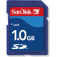 SanDisk 1GB SecureDigital SD Memory Card - SDSDB1024A10
