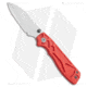 Sandrin Knives Torino Recoil Folding Knife, 3.00in, Tungsten Carbide, Sheepsfoot Blade, G10 Red Handle, Steel/Red, 7.00in, BHQ-118700