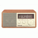 Sangean AM/FM Analog Tuning w/ LED Indicator, Dynamic Bass, Rec Out, Walnut WR-11