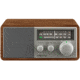Sangean AM / FM Analog Wooden Cabinet Radio, Walnut-Silver, SG-116