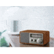 Sangean AM / FM Analog Wooden Cabinet Radio, Walnut-Silver, SG-116