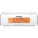 Sangean AM/FM Digital Tuning Clock Radio, White/ gray RCR-5