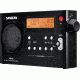 Sangean AM/FM Stereo Digital Tuning, Sleep &amp; Snooze Alarm, Black PR-D7 BK