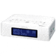 Sangean HD AM/FM-RBDS Digital Tuning Clock Radio w/USB Phone Charging, White, Small, HDR-15