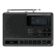 Sangean S.A.M.E. Weather Hazard Alert Radio w/ AM/FM Clock, Public Alert Radio, NOAA, Black/ gray CL-100