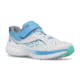 Saucony Kinvara 14 A/C Sneakers - Kids, Grey/Blue, 4.5, Medium, SK167463-M-4.5