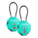Savior Equipment 3 Digit Cable Lock, 2 Pack, Savior Teal, Small, LK-ROUND-TE-DUAL