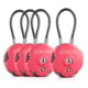 Savior Equipment 3 Digit Cable Lock, 4 Pack, Pink, Small, LK-ROUND-PI-FOURPK