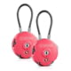 Savior Equipment 3 Digit Cable Lock, 2 Pack, Pink, Small, LK-ROUND-PI-DUAL