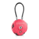 Savior Equipment 3 Digit Cable Lock, Pink, Small, LK-ROUND-PI