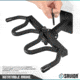 Savior Equipment 3-Slot Adjustable Wall Rack, Black, RK-WALL-ADX3-BK