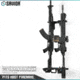 Savior Equipment 3-Slot Adjustable Wall Rack, Black, RK-WALL-ADX3-BK