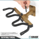 Savior Equipment 3-Slot Adjustable Wall Rack, RAL 8000 Tan, RK-WALL-ADX3-TN
