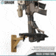 Savior Equipment 3-Slot Adjustable Wall Rack, RAL 8000 Tan, RK-WALL-ADX3-TN