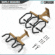 Savior Equipment 3-Slot Adjustable Wall Rack, RAL 8000 Tan, RK-WALL-ADX3-TN